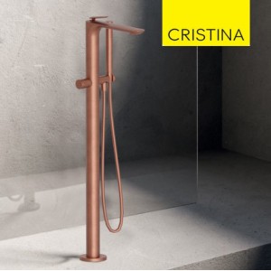 Mitigeur bain douche monocolonne Or Rose Brossé FOIL - CRISTINA ONDYNA FL18934P