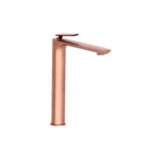 Mitigeur lavabo haut avec vidage Up & Down Or Rose Brossé FOIL - CRISTINA ONDYNA FL22234P