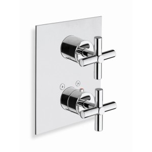 Façade de douche thermostatique 3 sorties Chromé EXECUTIVE - CRISTINA ONDYNA XV85351