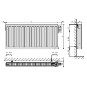 Radiateur électrique inertie fluide YALI DIGITAL PLUS 1250W - FINIMETAL 3906122