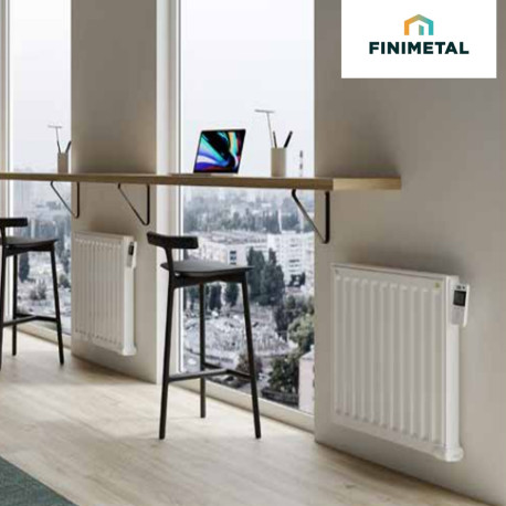 Radiateur électrique inertie fluide YALI DIGITAL PLUS 1250W - FINIMETAL 3906122