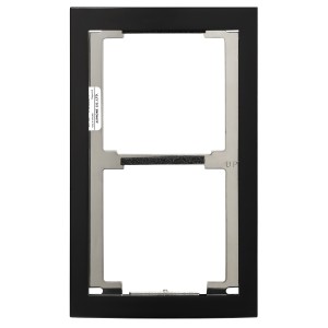 Façade finition noire satinée cadre 2 modules 200440 - AIPHONE GF2FB 