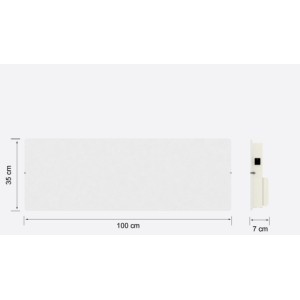 Radiateur à inertie PLINTHO Natura Blanc Valderoma 2000W Plinthe NB2000P