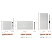 Sèche-serviette à inertie Wifi Natura Blanc 1000W Carré - Valderoma NB10BSW
