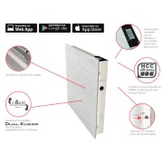 Sèche-serviette à inertie Wifi Natura Blanc 800W Vertical - Valderoma NB08BLW