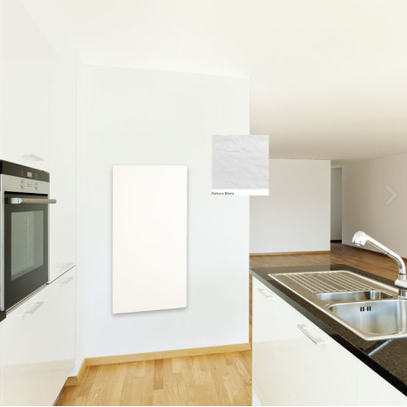 Radiateur à inertie TACTILO Vertical Natura Blanc 1300W - Valderoma NB13VEA