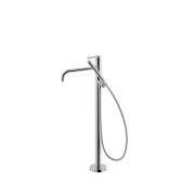 Mitigeur sur pied pour baignoire et douche1 colonne verticale Chrome - TRES 26247005 