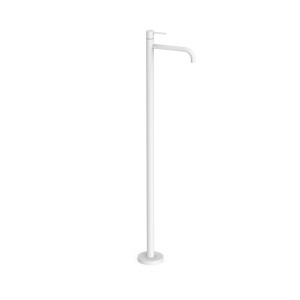 Mitigeur sur pied pour lavabo1 colonne verticale d’alimentation Blanc mat - TRES 26285305BM 