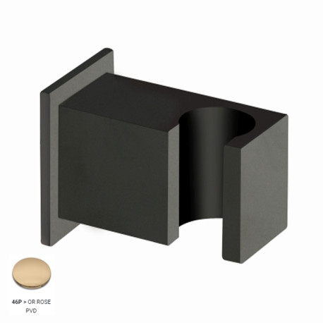Support douchette carré mural Or Rose - CRISTINA ONDYNA PD44846P
