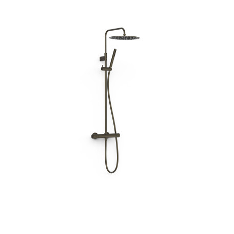Ensemble de robinet thermostatique mural à 2 voies pour douche Noir bronze - TRES 19039302KMB 