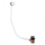 Bonde de vidage ronde clic-clac avec système de remplissage  Blanc mat - TRES 03453430BM 