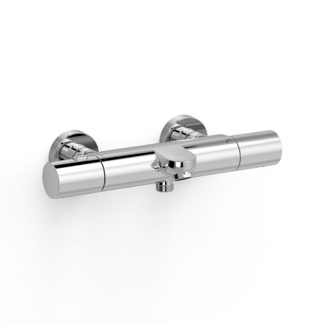 Robinet thermostatique mural pour baignoire et doucheSans accessoires Chrome - TRES 19017401 