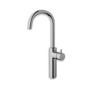 LAVABO TRIVERDE BEC HAUT 384 mm CHROME + Vidage Up&Down - CRISTINA ONDYNA TV22951