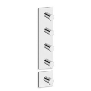 Façade externe laiton TRIVERDE Chrome - CRISTINA ONDYNA XT88451