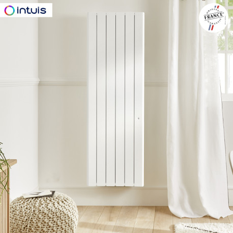 Radiateur Fonte NOIROT BELADOO Nativ 1500W Vertical blanc connecté INTUIS M153215