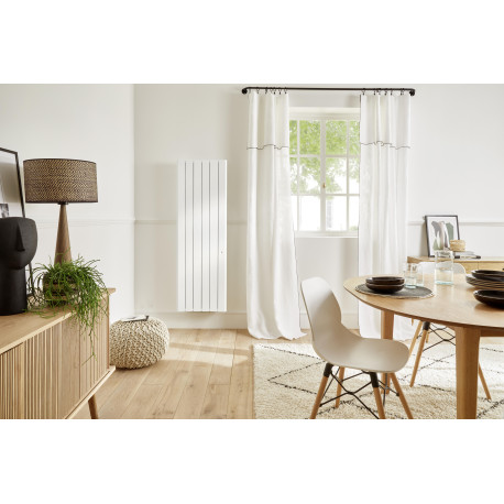 Radiateur Fonte NOIROT BELADOO Nativ 1500W Vertical blanc connecté INTUIS M153215