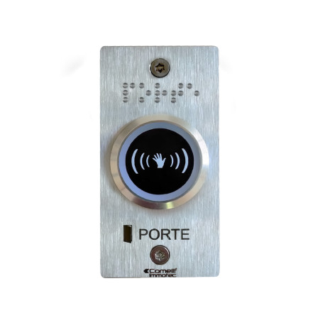 Bouton Infrarouge Lumineux Monté Sur Facade Inox 55X100Mm - COMELIT BP/508IRL-ETR