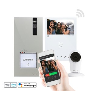 Kit Vidéo Quadra Et Mini Wi-Fi  2 Fils + Wicams02Fa - COMELIT 8451V/CAM 