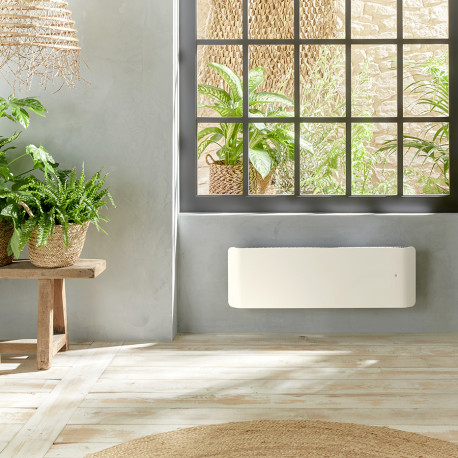 Radiateur Fonte NOIROT CALIDOO Nativ Plinthe 750W anthracite connecté INTUIS M152422