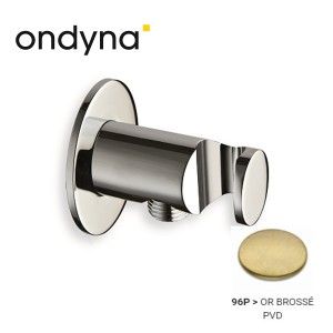 Applique Prise D'Eau Ronde Or Brosse HYDROTHERAPIE  - CRISTINA ONDYNA PD44696P