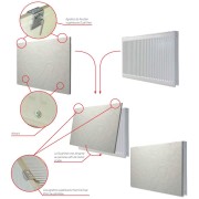 Radiateur chauffage central H2O DK11 Horizontal Natura Blanc 1000W VALDEROMA 19100011