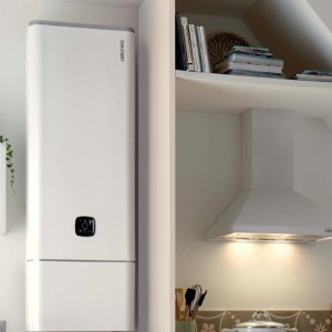 Chauffe-eau électrique carré vertical mural Linéo connecté 150L  - ATLANTIC 157215