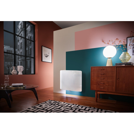 Radiateur fonte VERALI 1500W horizontal blanc brillant - ATLANTIC 507654