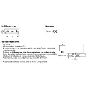 Sèche-serviette ACOVA eau chaude ALIZEA SPA 723W ALI-130-060