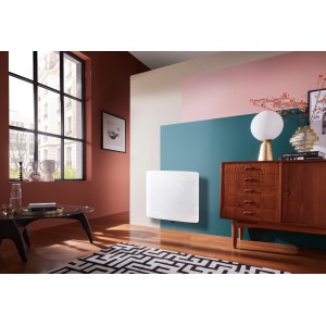 Radiateur fonte VERALI 1500W horizontal blanc brillant - ATLANTIC 507654