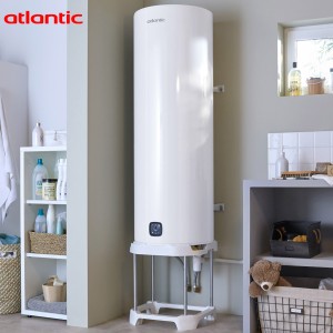Chauffe-eau électrique vertical mural AQUEO connecté 150L - Atlantic 154116