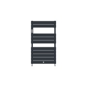 Sèche-serviettes RIVIERA 2 eau chaude 491W Gris ardoise - THERMOR 496105
