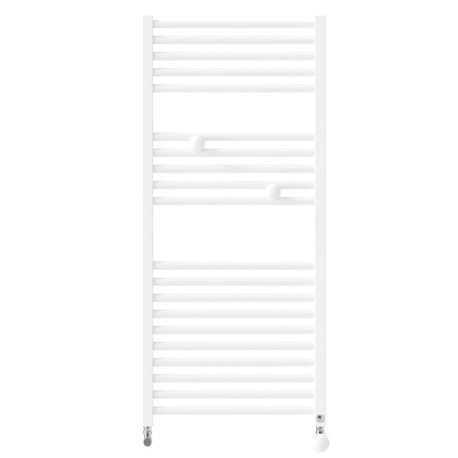 Sèche-serviettes eau chaude raccordement sur les collecteurs 717W RIVA 4 blanc brillant - THERMOR 471603