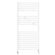 Sèche-serviettes eau chaude raccordement sur les collecteurs 717W RIVA 4 blanc brillant - THERMOR 471603
