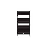 Sèche-serviettes RIVIERA 2 eau chaude 861W Noir carbone - THERMOR 496111