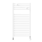 Sèche-serviettes eau chaude étroit raccordement sur les collecteurs 314W RIVA 4 blanc brillant - THERMOR 471605