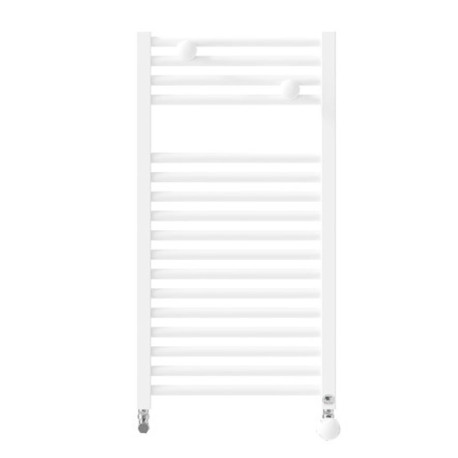 Sèche-serviettes eau chaude étroit raccordement central 500W RIVA 4 blanc brillant - THERMOR 471611