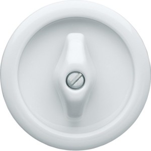 Enjoliveur Rotatif Blanc Porcelaine - HAGER WMV785B