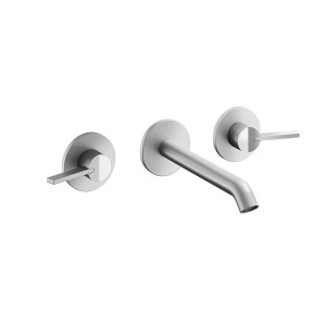 Groupe Exterieur Double Commande De Lavabo Piega Inox - CRISTINA ONDYNA PA24228