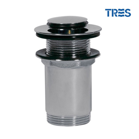 Bonde de lavabo sans trop‑plein  Ø 37 mm CLICK‑CLACK - TRES 13454050