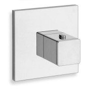 FACADE EXTERNE QUADRI  1 SORTIE POUR MECANISME PD70000 CHROME - CRISTINA ONDYNA XQ80051