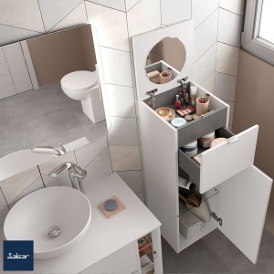 Coiffeuse avec miroir WHITE COTTON ALLIANCE - SALGAR 96972