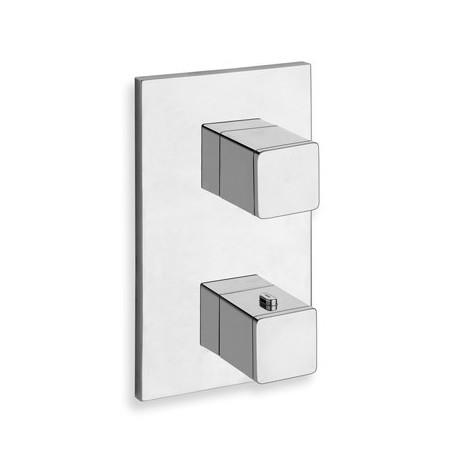 FACADE EXTERNE QUADRI LAITON THERMOSTATIQUE 3 SORTIES CHROME - CRISTINA ONDYNA XQ85351