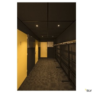 Encastrés plafond/mur LED ext. PATTA-I encastré plafond carré noir LED 73W 1800-3000K - SLV 1002101 