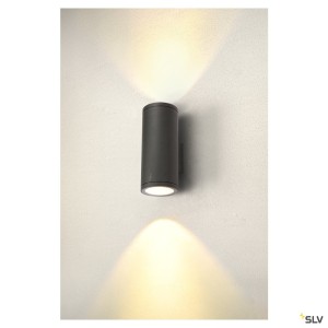 Appliques extérieures LED ENOLA applique ext rond L anthracite LED 53W 3000K/4000K IP65 up/down - SLV 1003441 