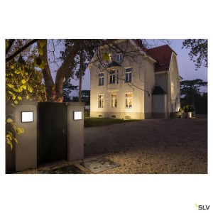 Appliques extérieures LED avec détecteur AINOS SENSOR applique plafonnier ext carré anthr LED 18W 3000K/4000K détecteur - SLV 10
