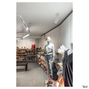 Systèmes rail 3 allumages 230V LED NUMINOS® L spot pour rail 3 allumages intérieur blanc/noir LED 28 W 24° - SLV 1004574 