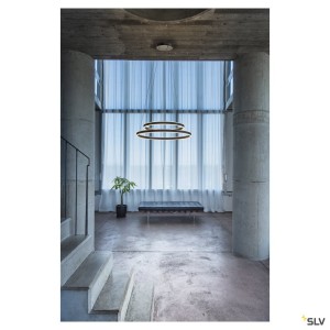 Suspensions LED ONE DOUBLE suspension LED intérieur up/down noir LED 55 W - SLV 1004767 