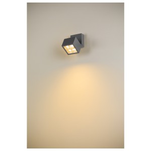 Appliques extérieures LED S-CUBE Plafonnier et applique saillie 2700/3000K 15W PHASE 80° anthracite - SLV 1007458 