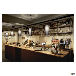 Accessoires Crochet de plafond pour suspension intérieur noir - SLV 132670 