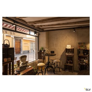 Systèmes rail 3 allumages 230V EUTRAC câble de suspension rigide noir 60cm - SLV 145720 